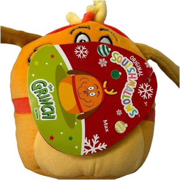 Squishmallows How the Grinch Stole Christmas Grinch & Max Plush Pillow Set - Picture 7 of 7
